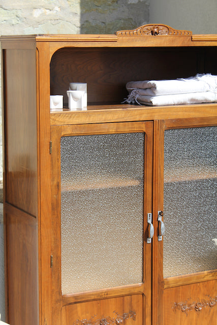 Mini armoire vitrée art déco "Apolline"