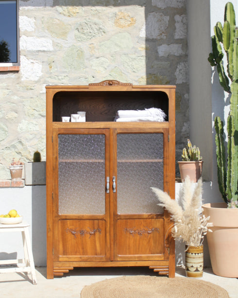 Mini armoire vitrée art déco "Apolline"