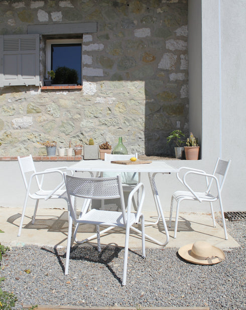 Salon de jardin en fer vintage des années 50 "Hugues"