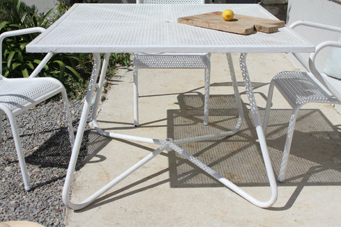 Salon de jardin en fer vintage des années 50 "Hugues"