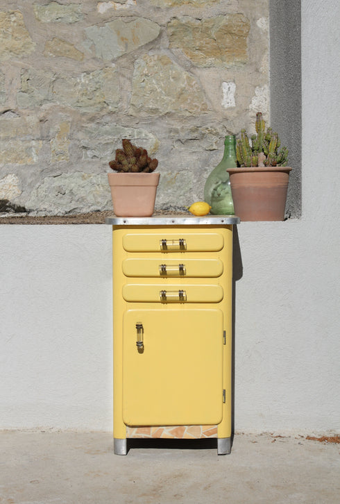 Petit buffet jaune "Paolo"