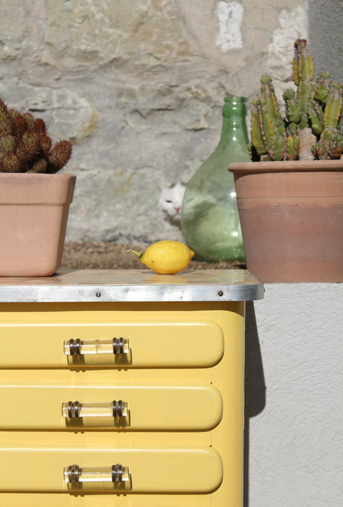 Petit buffet jaune "Paolo"