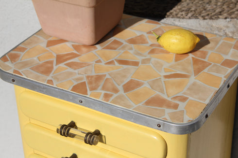 Petit buffet jaune "Paolo"