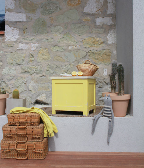 Coffre jaune pop "Gaspard"