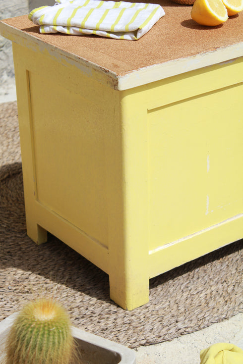 Coffre jaune pop "Gaspard"