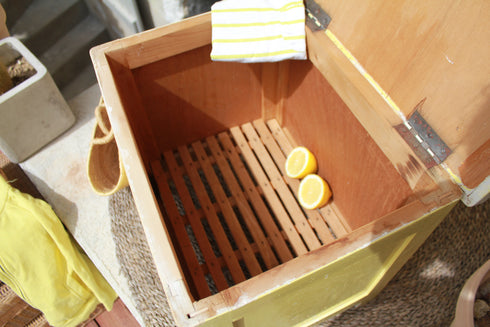 Coffre jaune pop "Gaspard"