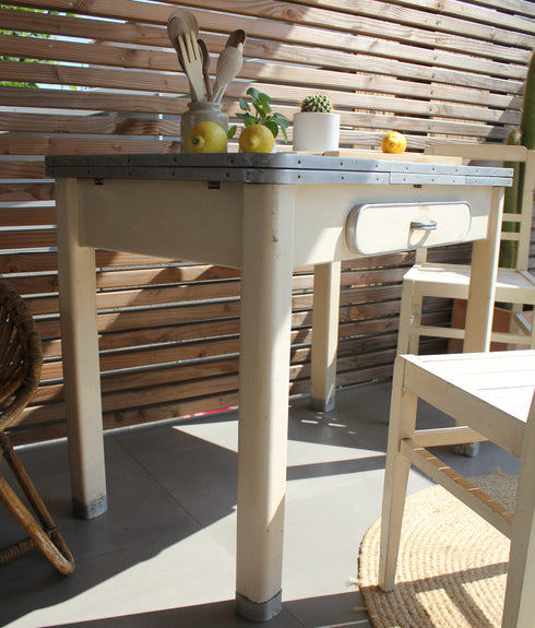 Table mado et chaises assorties années 50 Grégoire