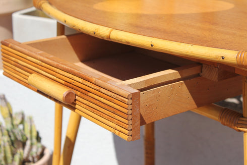 Coiffeuse rotin vintage Inès