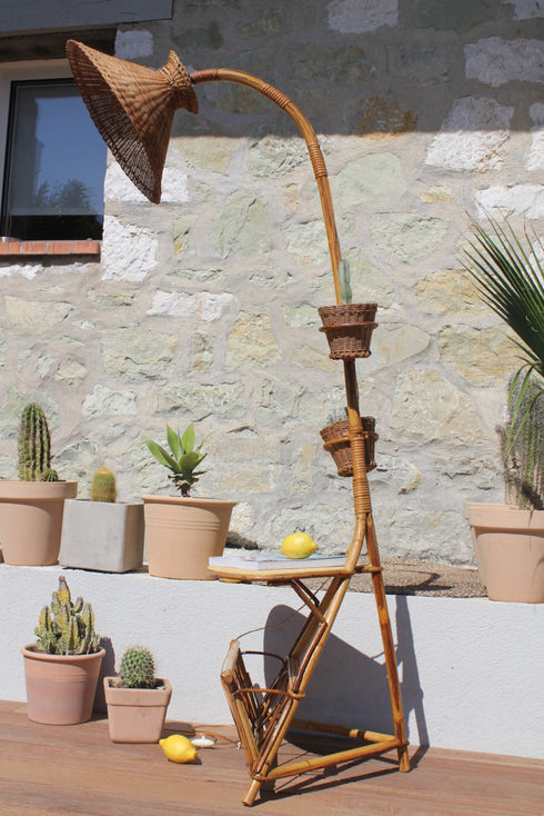 Superbe lampadaire diabolo vintage "Ernest"