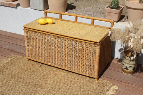 Coffre rotin vintage "Ernest"