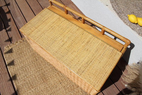 Coffre rotin vintage "Ernest"