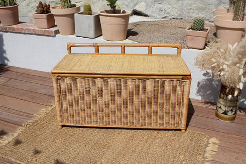 Coffre rotin vintage "Ernest"