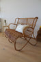 Banquette rotin vintage "Elisabeth"
