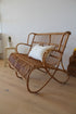 Banquette rotin vintage "Elisabeth"