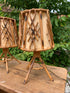 Paire de lampe vintage en rotin "Philippa"