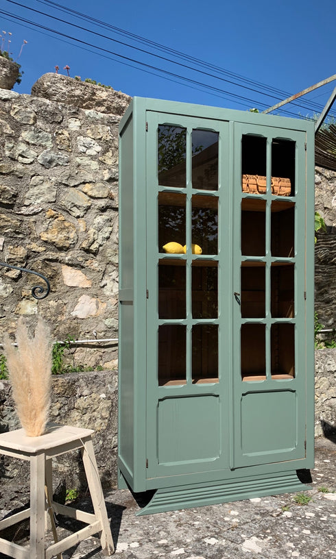 Bibliothèque vitrée art déco "Elise"