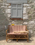 Banquette rotin vintage "Elisabeth"