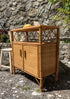 Petit buffet vintage en rotin "Gabriel"
